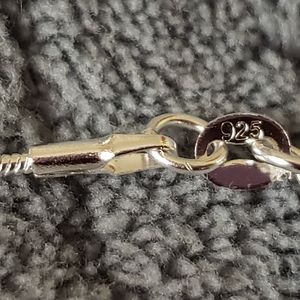 1mm 30" silver snake chain